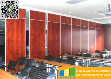 Двери стен раздела офиса ультравысокие передвижные звукоизоляционные сползая стены раздела