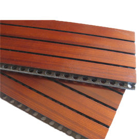 Огонь и звукопоглотительным калиброванные материалом панели тимберса деревянные акустические