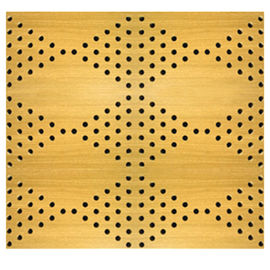 Панели пефорированные МДФ деревянные акустические записывая панели акустического поглощения комнаты