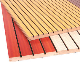 Огонь и звукопоглотительным калиброванные материалом панели тимберса деревянные акустические