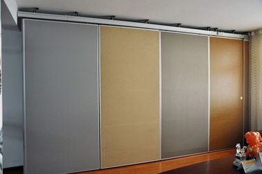 Доска МДФ стен раздела алюминиевой коммерчески раздвижной двери складывая законченная для большого зала
