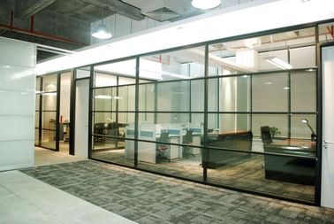 Прямые стены раздела сползая стекла формы для офиса/конференц-зала