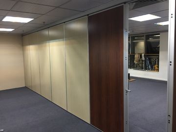 Система двери складчатости передвижной поверхности ткани стены раздела офиса следа алюминиевая