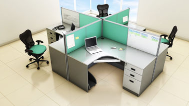 Элегантный деревянный стол рабочего места офиса штата стен раздела 6 офиса