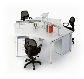 Подгонянные разделы офисной мебели размера/деревянное модульное рабочее место офиса