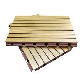 3Д калибровало деревянные акустические плитки потолка/звукоизоляционные декоративные панели стены