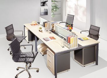 Кабины стола офиса мест материала 4 Кусомизед цвет деревянной Мулти легкий для установки