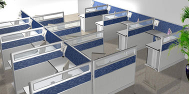 Рабочее место офиса кабины раздела современной мебели модульное для 6 Сеатер