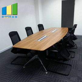 Современная таблица конференц-зала ламината меламина доски МФК офисной мебели установленная