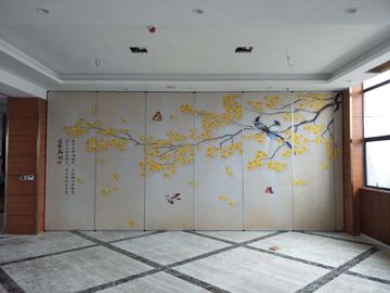 Рушась стены раздела кожи пейзажной живописи деревянные передвижные для гостиницы