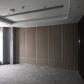 Стена раздела гостиницы складывая, деревянный акустический передвижной раздел