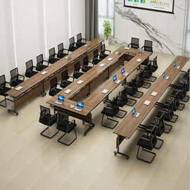 Деревянные столы комнаты тренировки класса/складные верхние части стола переговоров с колесами