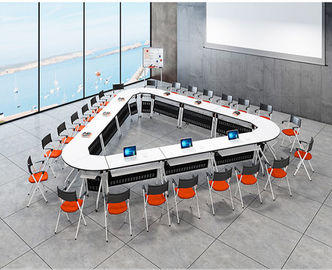 Таблицы конференц-зала деревянной завальцовки складывая/офисная мебель школьного офиса