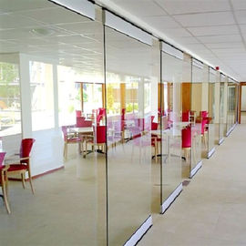 Передвижные стены раздела складывая стеклянный фрамелесс алюминиевый стеклянный раздел