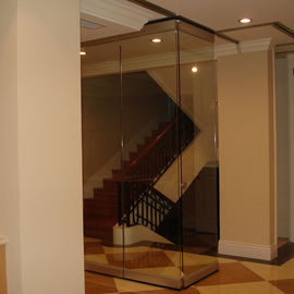 Сползать верхнюю часть стеклянного раздела стен раздела и нижний Фрамелесс стеклянный передвижной раздел для балкона
