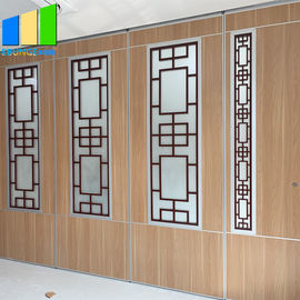 Движимость сползая стены раздела включает дизайн гриля стеклянный с алюминиевой рамкой