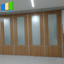 Рамка стен раздела класса деревянная складывая алюминиевая с закаленным матированным стеклом