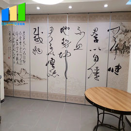 Стена раздела финиша картины рассекателей комнаты ресторана передвижная акустическая кожаная