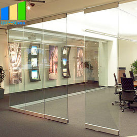 Складные передвижные стены раздела/стена стеклянного раздела струбцины Фрамелесс для конференц-центра