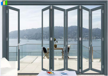 Французские внутренние европейские алюминиевые двери складчатости для двери складчатости домов внешней стеклянной