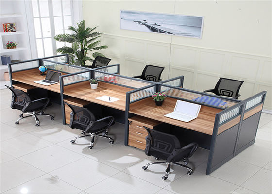 Современный тип стул офиса сетки панели MFC с рабочим местом офиса Seater таблицы 4 офиса кабины колес
