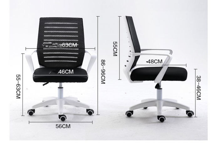 Современный стиль низко подпирает стул офиса шарнирного соединения сетки Бреатабле