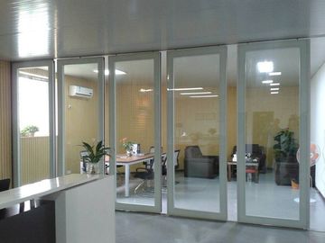 Незапятнанные рассекатели комнаты/алюминиевая стена раздела сползая стекла рамки для офиса