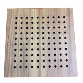 Звукоизоляционная пефорированная доска деревянной изоляции стеклоткани акустических панелей деревянная