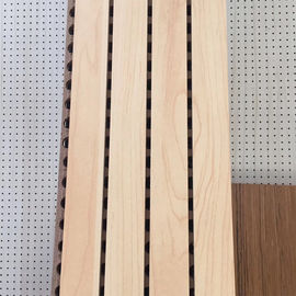 Материал полиэфирного волокна акустической панели домашнего украшения деревянный калиброванный
