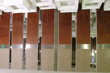 Акустические деревянные сползая стены раздела для комнаты/выставочного зала функции