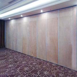 Стены раздела доски меламина передвижные, конференц-зал складывая сползающ двери раздела
