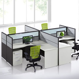 Подгонянный стол рабочего места разделов офисной мебели центра телефонного обслуживания/4 человеков