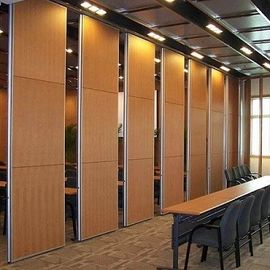 Стены раздела внутреннего офиса функции портативные деревянные передвижные с алюминиевой системой отслеживания