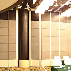 Стена раздела передвижного волокна выставки финиша ткани съемного акустического огнеупорная для гостиницы