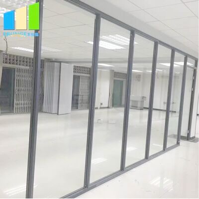 Стены раздела офиса EBUNGE 10mm экологические алюминиевые закаленные одиночные стеклянные