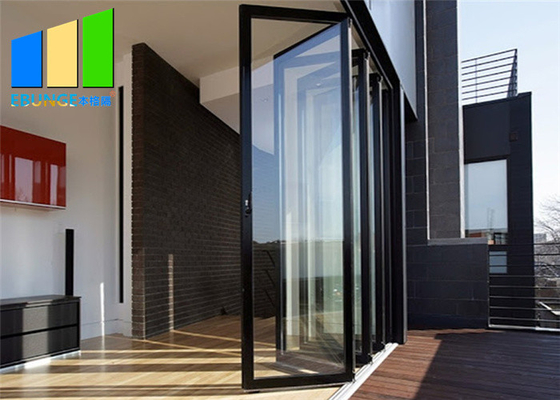 Алюминиевая дверь аккордеона складчатости Bi с двойным стеклом для балкона