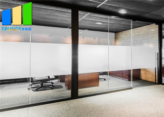 Стена раздела рамки стеклянного раздела 12MM закаленная офисом ясная стеклянная алюминиевая