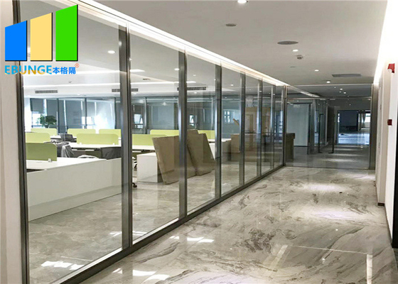Стена стеклянного раздела внутренней рамки рассекателя комнаты алюминиевой одиночная для конференц-зала офиса