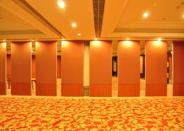 Стена перегородки конференц-зала складывая, алюминиевый складывая рассекатель гостиничного номера раздвижных дверей